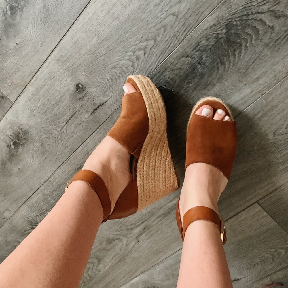 Wedge espadrille sandals!